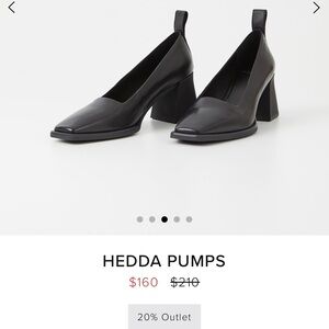 Vagabond Black Pumps EUC (worn once)